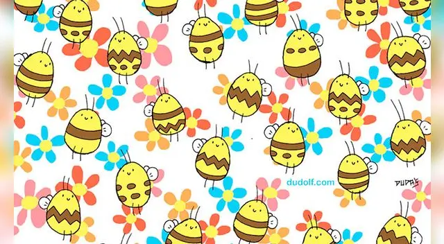 Reto visual: Encuentra a la abeja de la colmena es diferente a las demás en 20 segundos