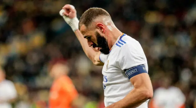 Karim Benzema anotó un gol en la victoria del Real Madrid en Champions League.