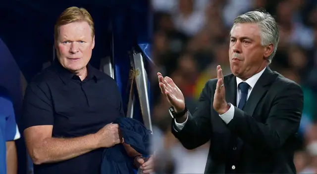 Ronald Koeman recibió el respaldo de Carlo Ancelotti a puertas del clásico Ronald Koeman recibió el respaldo de Carlo Ancelotti a puertas del clásico