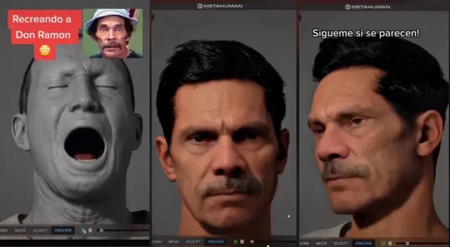 TikTok: sujeto recrea rostro de Don Ramón y es viral - VIDEO