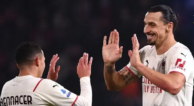 Con autogol y gol de Ibrahimovic, AC Milán goleó 2-4 a Bologna FC