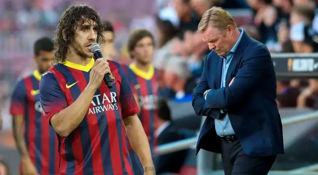 Carles Puyol sale en defensa de Ronald Koeman Carles Puyol sale en defensa de Ronald Koeman