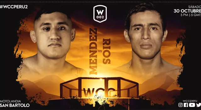 La segunda edición del Warriors Combat Championship será este 30 de octubre
