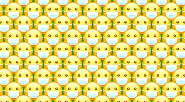 Reto visual: Halla los emojis que no tienen cubrebocas en solo 15 segundos Reto visual: Halla los emojis que no tienen cubrebocas en solo 15 segundos