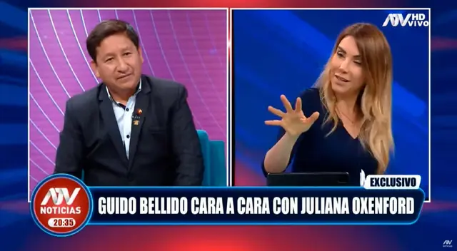 Juliana Oxenford acusó de racista a Guido Bellido por todo lo dicho durante su entrevista.