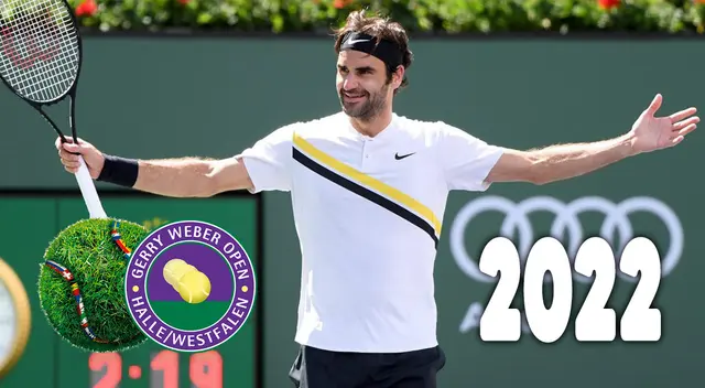 Roger Federer en Halle 2022