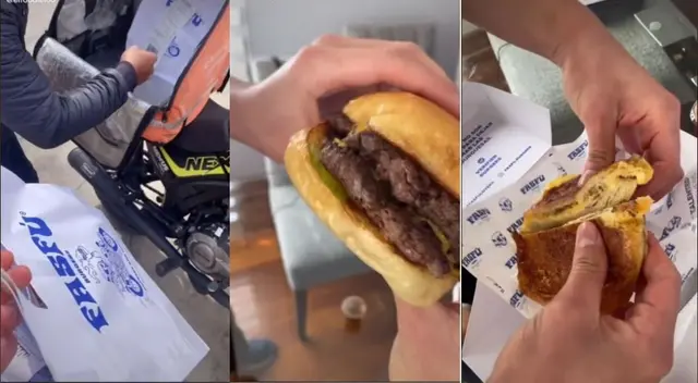 TikTok: usuario prueba la hamburguesa de Luisito Comunica en Perú