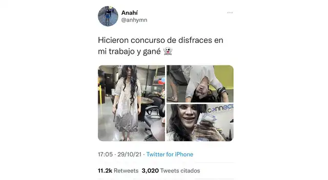 Twitter: Joven causa furor en redes sociales con disfraz de 