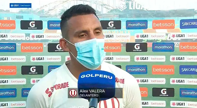 Álex Valera no ocultó su sentir tras anotar el gol del triunfo para Universitario Álex Valera no ocultó su sentir tras anotar el gol del triunfo para Universitario