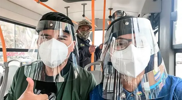 Protector facial es obligatorio en transporte público Protector facial es obligatorio en transporte público