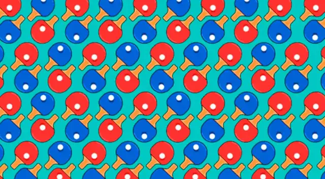 Reto visual: Ubica las dos paletas de Ping Pong sin pelotas en 30 segundos Reto visual: Ubica las dos paletas de Ping Pong sin pelotas en 30 segundos