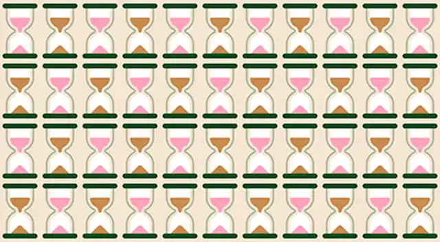 Reto visual: Encuentra los relojes sin arena en menos de 1 minuto