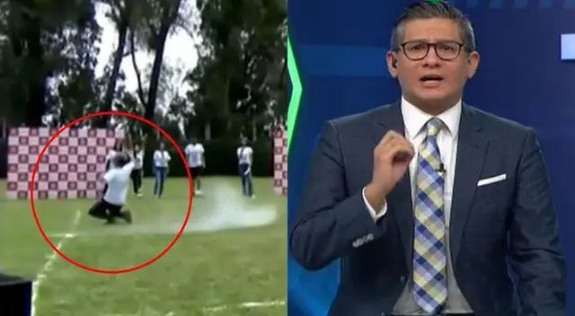 Teletón 2021: Erick Osores falla penal y termina en el suelo