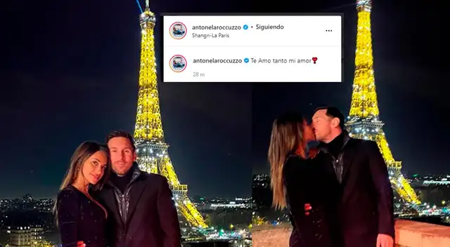 Lionel Messi y un romántico momento con Antonella Roccuzzo