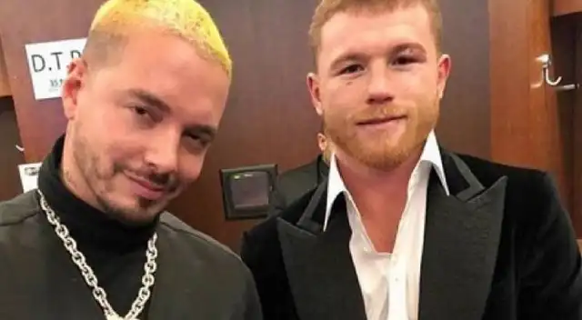 Canelo y J Balvin enloquecen las redes sociales con un 'beso'