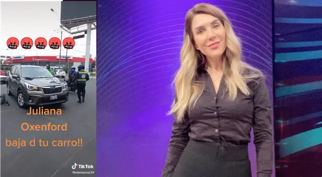 Juliana Oxenford sufrió accidente. Juliana Oxenford sufrió accidente.