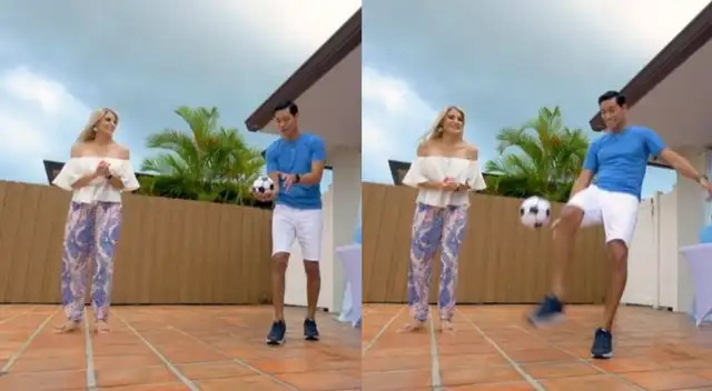 Tony Succar reveló el sexo de su bebé en un evento virtual con su familia