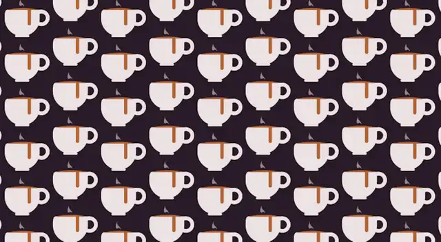 Reto visual: Trata de hallar las tazas sin café derramado; solo el 10% lo logro Reto visual: Trata de hallar las tazas sin café derramado; solo el 10% lo logro