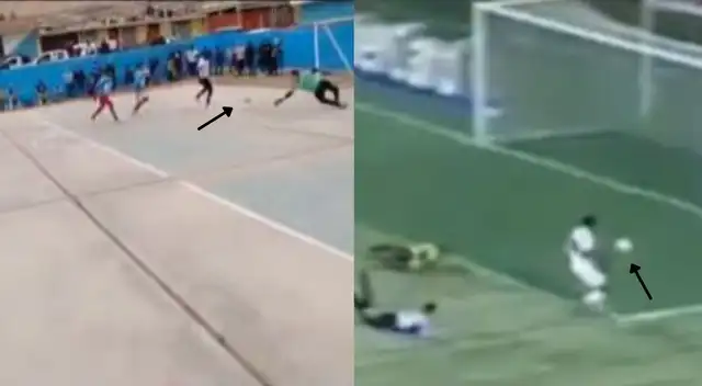 Viral: sujeto falla gol sin arquero y lo comparan con el 'Cóndor' Mendoza - VIDEO