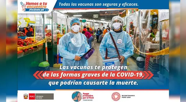 Las vacunas aprobadas proporcionan una excelente protección contra la variante delta. Foto: Minsa Las vacunas aprobadas proporcionan una excelente protección contra la variante delta. Foto: Minsa
