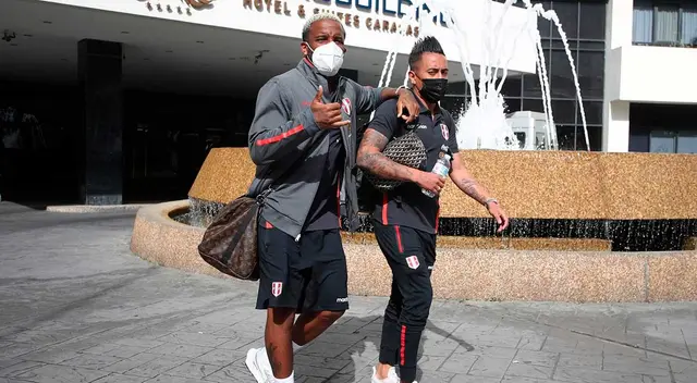 Jefferson Farfán y Christian Cueva rumbo al duelo entre Perú vs. Venezuela