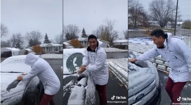 TikTok: peruano ve nieve por primera vez y su reacción es viral TikTok: peruano ve nieve por primera vez y su reacción es viral