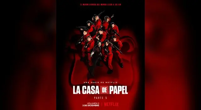 Nuevo póster de La casa de papel 5. Foto: Netflix