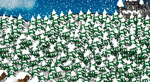 Reto visual nivel avanzado: ayuda a encontrar al rey perdido en el bosque