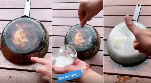 Mira el infalible truco para quitarle la grasa a una sartén quemada en la parte de abajo Mira el infalible truco para quitarle la grasa a una sartén quemada en la parte de abajo