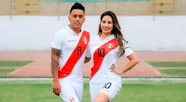 Christian Cueva y su esposa