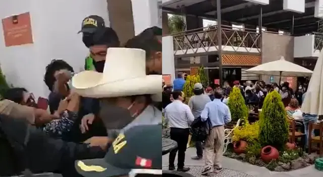 Pedro Castillo estuvo en restaurante de Arequipa.