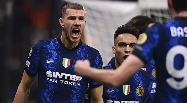 Edin Dzeko anotó un doblete en el triunfo del Inter 2-0 ante Shakhtar