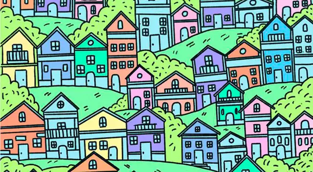 Acertijo visual nivel experto: encuentra la casa sin puerta en tiempo récord Acertijo visual nivel experto: encuentra la casa sin puerta en tiempo récord