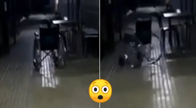 Mira el espeluznante video del fantasma de una anciana paseando en silla de ruedas Mira el espeluznante video del fantasma de una anciana paseando en silla de ruedas