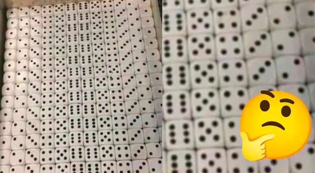 Reto viral: encuentra el dado distinto. Reto viral: encuentra el dado distinto.