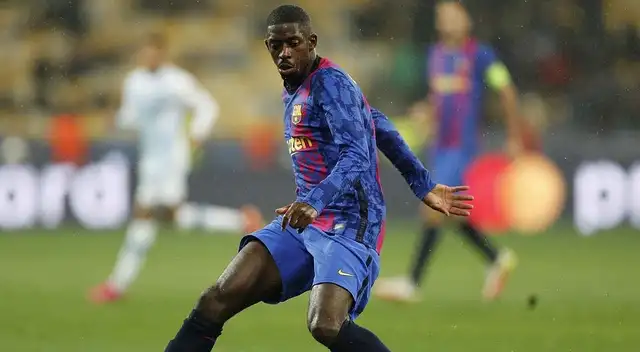 Dembélé estuvo en el empate sin goles ante Benfica por Champions