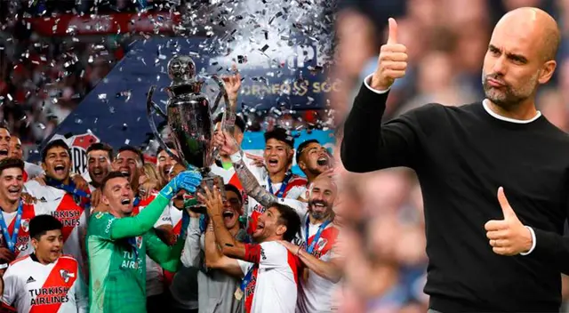 Pep Guardiola felicitó a River Plate