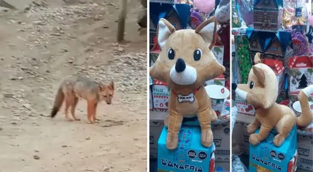 Comerciantes venden peluches inspirados en el zorrito Run Run para Navidad Comerciantes venden peluches inspirados en el zorrito Run Run para Navidad