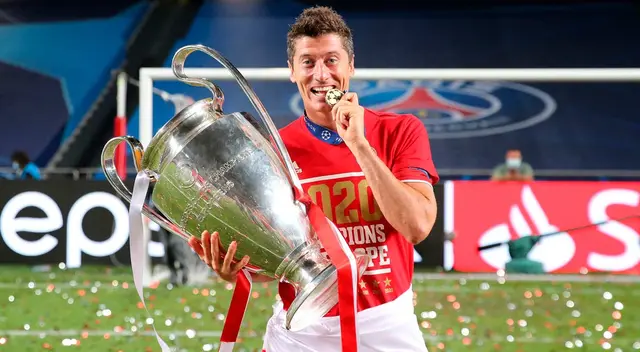 Robert Lewandowski ganó la Champions League en 2020