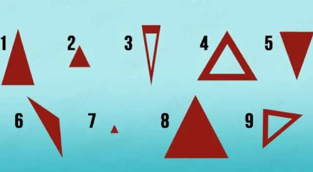 Test visual: El tipo de triangulo que elijas determinará tu mentalidad en la vida Test visual: El tipo de triangulo que elijas determinará tu mentalidad en la vida