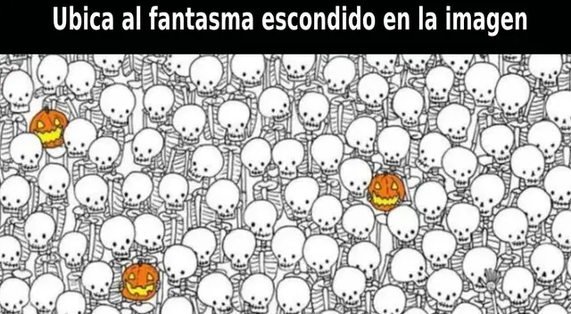 Reto visual nivel avanzado: Ubica el fantasma en solo 15 segundos
