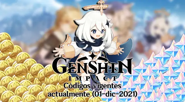 Genshin Impact: códigos vigentes hasta la fecha - 1 diciembre 2021