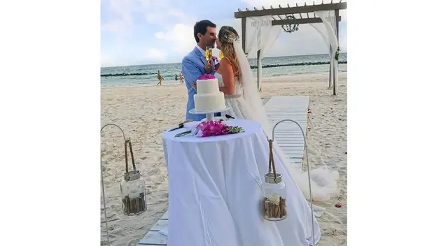 Alexandra Hörler se casó con el odontólogo Juan Francisco Pardo en isla de Barbados