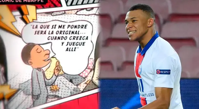 Kylian Mbappé reveló en su cómic el deseo de jugar por el Real Madrid