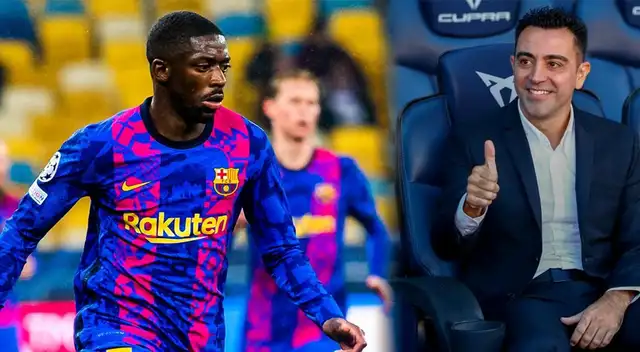 Ousmane Dembelé es elogiado por Xavi Hernández