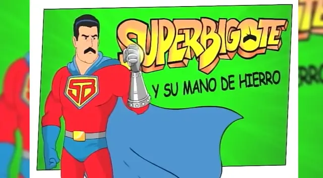 'Superbigote y su mano de hierro': el polémico corto de Nicolás Maduro. 'Superbigote y su mano de hierro': el polémico corto de Nicolás Maduro.