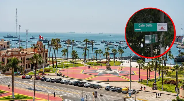 Calle Delta y Avenida Ómicron en Callao.