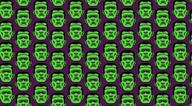 Reto visual nivel Dios: Encuentra los dos Frankenstein sin cicatriz Reto visual nivel Dios: Encuentra los dos Frankenstein sin cicatriz