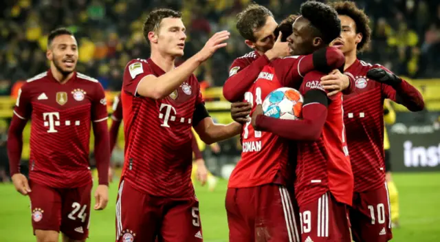 Más líder que nunca: Bayern venció 3-2 al Dortmund por la Bundesliga Más líder que nunca: Bayern venció 3-2 al Dortmund por la Bundesliga