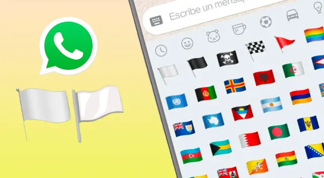 WhatsApp: Qué significa el emoji de la 'bandera blanca' o cómo usarlo